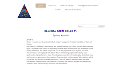 Desktop Screenshot of clinicalstemcells.com